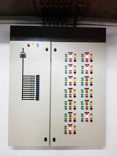 small electrical controller box with light